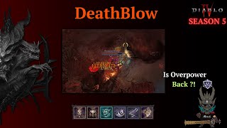 Road to 1 Billion Deathblow Overpower  Barbarian Build Guide  Diablo 4 Season 5 [upl. by Woodward]