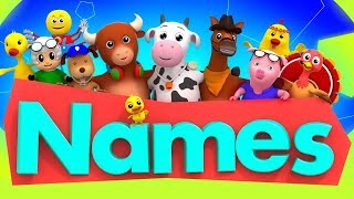 Learn Animal Names  Learning Videos And Nursery Rhymes For Children [upl. by Bywaters281]