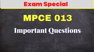 Important Questions  MPCE 013  Psychotherapeutic Methods  IGNOU [upl. by Mathre]