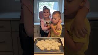 Making more than biscuits because memories are forever family dadlife food cooking breakfast [upl. by Leal138]