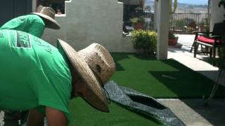 Artificial Grass Installation  Dog Grass  Backyard  Temecula CA  11600 [upl. by Jeth]