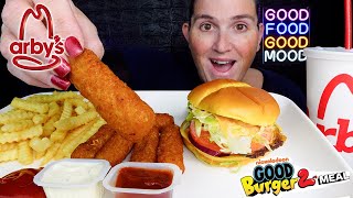 ASMR  ARBYS  NEW GOOD BURGER 2 MEAL  MUKBANG EATING SHOW asmr mukbang goodburger2 eating [upl. by Nealah397]