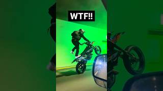 Wheelies look CRAZY in tunnels supermoto Wheelie [upl. by Caasi184]