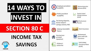 14 ways to invest in Section 80C  Income tax savings [upl. by Wilkins]