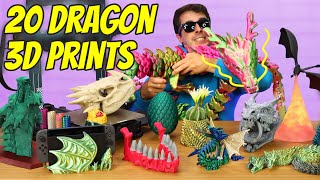 Top 20 Dragon 3D Prints  EPIC Collection [upl. by Obola]