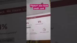 flipkart axis bank credit card axisbank creditcard flipkart flipkartaxisbankcreditcard review [upl. by Ateval]