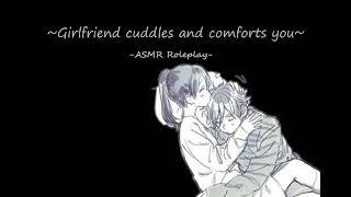 ASMR Comforting Girlfriend Cuddles F4A sleepaid rain sounds reassurance [upl. by Airak478]