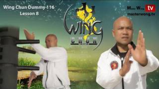 Wing Chun kung fu  wing chun Dummy Form part 810 [upl. by Otina]