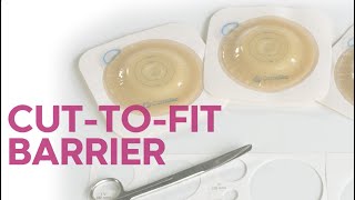 Application of a CutToFit Skin Barrier Ostomy System [upl. by Anamor691]