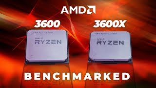 RIPINTEL AMD Ryzen 5 3600 amp 3600X Gaming Benchmarks [upl. by Ahcsatan]