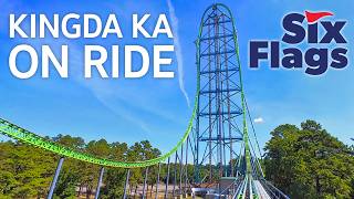 4K ON RIDE Kingda Ka  Tallest Roller Coaster in the World  Six Flags Great Adventure [upl. by Aronoff]