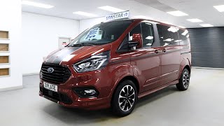 Ford Tourneo Custom 320 20 Sport Edition Dark Carmine Red 8 Seater Minibus  EM70 J0X  VanStar [upl. by Nolyd]