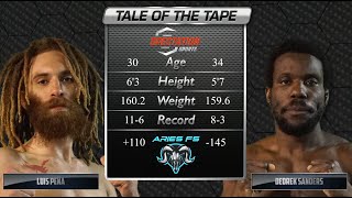 FREE FIGHT Luis Peña vs Dedrek Sanders  Aries Fight Series 25 [upl. by Barna]