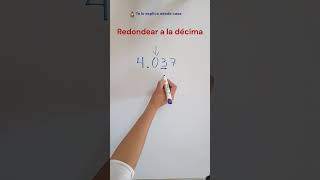 Redondeo décimas decimales maths [upl. by Enniroc]