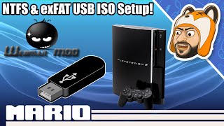 Using NTFS amp exFAT USB Drives on webMAN MOD  PS1 PS2 PS3 PSP ISO Setup [upl. by Sylvanus385]