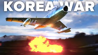 The Korea War F86 Sabre Strike And Dogfight VS MiG15  DCS World [upl. by Banquer193]