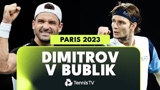 Grigor Dimitrov vs Alexander Bublik Highlights  Paris 2023 [upl. by Kenn]