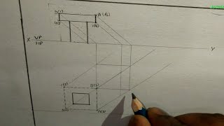 How to draw shadow of polygon on prism  PART 1 [upl. by Erving]