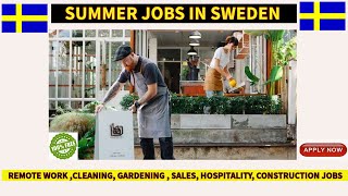 SUMMER JOBS IN SWEDEN  europe jobseekers 2024 [upl. by Sibylla]