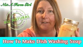 How to make all natural liquid dish cleaner to use in the dishwasher [upl. by Mcwilliams]