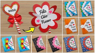 🍺 DIY Top 6 ideas tarjetas para año nuevo 2024 🥂 Hermosas tarjetas para año nuevo hecha a mano [upl. by Lathe]