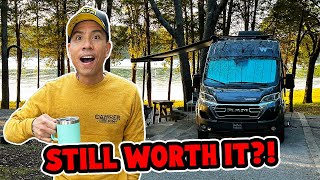 2023 Winnebago Travato 3 Month Review  Issues amp Upgrades [upl. by Enyamert]