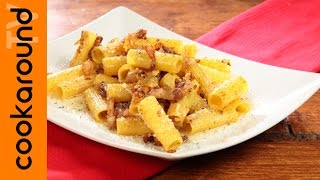 Rigatoni griciati  Primi di carne sfiziosi [upl. by Yanej]