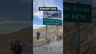 Border football toss from Montana to Idaho montana idaho football throw mom border [upl. by Flita928]