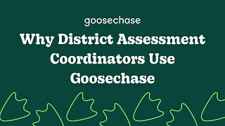 Why do District Assessment Coordinators use Goosechase [upl. by Atinnod]