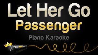 Passenger  Let Her Go Karaoke Piano [upl. by Dloraj]