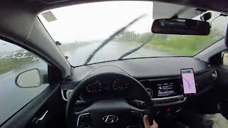 6 Aug 24  Driving through heavy rain in Tucson [upl. by Cadmann]