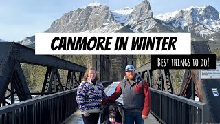 Canmore in Winter top things to do  Kananaskis Winter Hike  Skiing at Lake Louise [upl. by Nwahsal]