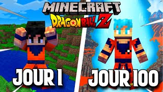 JAI SURVÉCU 100 JOURS DANS MINECRAFT DRAGON BALL Z [upl. by Naniac360]