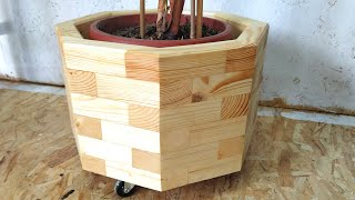 DIY Unique Wood Planter Box [upl. by Vasily532]