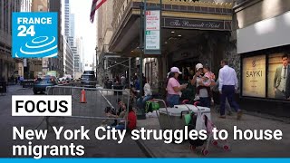 Immigration on voters minds in New York as city struggles to house migrants • FRANCE 24 English [upl. by Ravert]