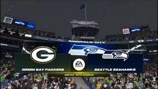 Madden NFL 24  Green Bay Packers 94 Vs Seattle Seahawks 67 PS5 Week 15 Madden 25 Rosters [upl. by Aihseuqal]