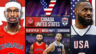 Canada vs United States  LIVE Reaction  Scoreboard  Play By Play [upl. by Viradis]