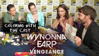 Coloring with the Cast  S5E4  Wynonna Earp Vengeance [upl. by Nemrac]