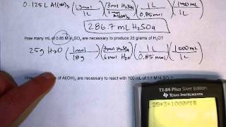 Solution Stoichiometry Practice Problems [upl. by Irtimid291]