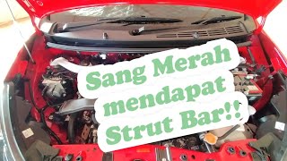 Tutorial Pemasangan Strut Bar  Perodua Axia Strut BarPerodua Axia Vlog Chapter 3 [upl. by Eglanteen]