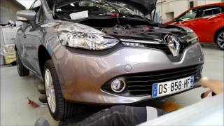 Tuto demontage pare choc avant Renault Clio 4  disassembly front bumper Renault Clio 4 [upl. by Aredna]