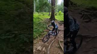 Downhill fun in Lermoos Austria mtb Hillefreeride drop astria downhill [upl. by Anen38]