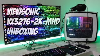 ViewSonic VX32762Kmhd Unboxing and Quick Overview [upl. by Attikram]