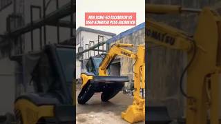 New XCMG 60 Excavator vs used Komatsu pc55 Excavator shorts [upl. by Magill156]