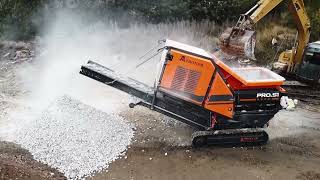 Pronar PROS1  shredding concrete [upl. by Ateiluj]