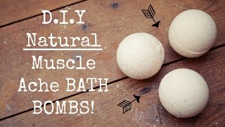 DIY Natural Muscle Ache Bath Bombs  Menstrual Cramps  Muscle Pains  Body Aches [upl. by Denver340]