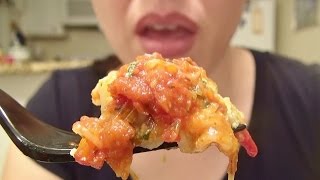 SassEsnacks ASMR GlutenFree Vegetarian Lasagna  Eating Sounds  Mukbang [upl. by Penny687]