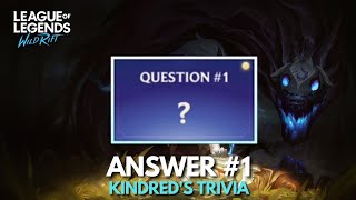 Answer 1  Kindreds Trivia  Wild Rift [upl. by Arreic608]