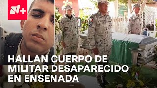 Así fue recibido en Cajeme el cuerpo de militar desaparecido en mar de Ensenada  En Punto [upl. by Reinnej]