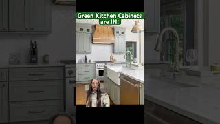 Green kitchen cabinets are IN Free samples on our website greencabinets newkitchen dreamkitchen [upl. by Ardnaskela]